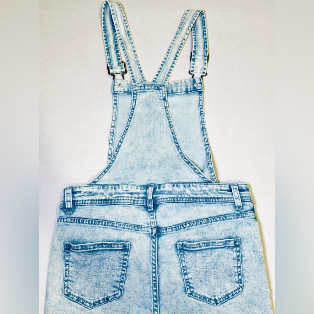 Cat and Jack Girls Shortalls with Sequin Super Stretch Denim Youth Size L 10-12 - Picture 6 of 14
